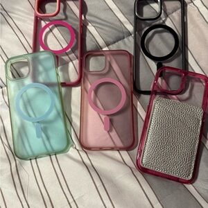 iPhone 14 cases.  One comes with a card holder on it